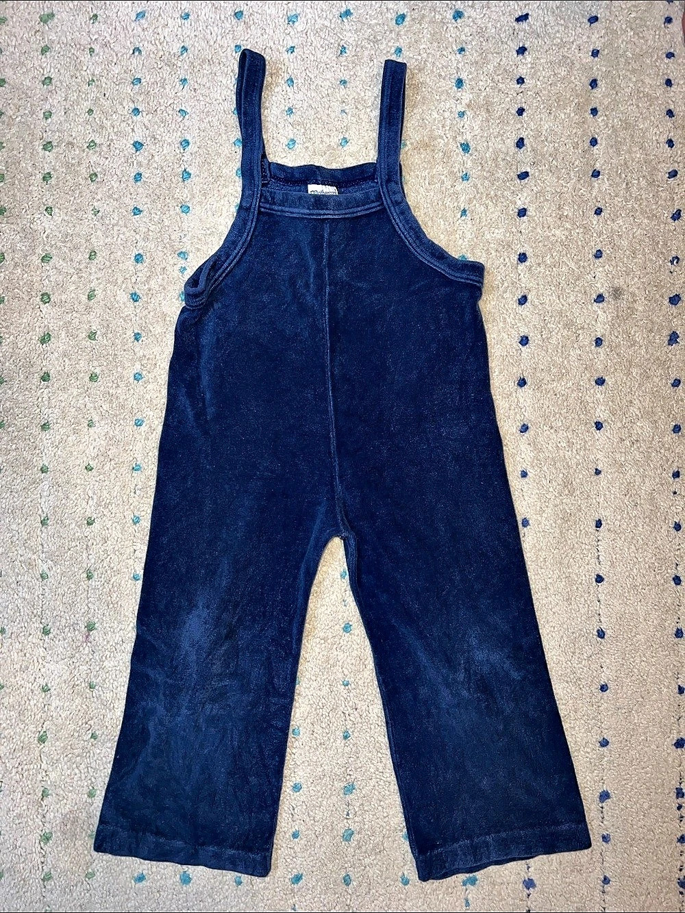 Mothercare Baby 90cm Blue Velour Romper
